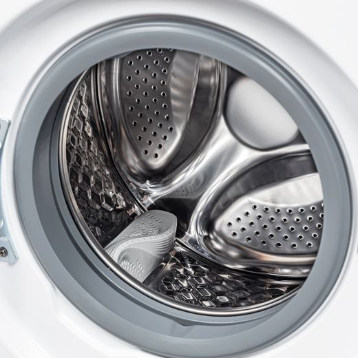 Midea MFA06W80BA10/W-UK 8kg Washing Machine with 1400 rpm - White - close up drum shot